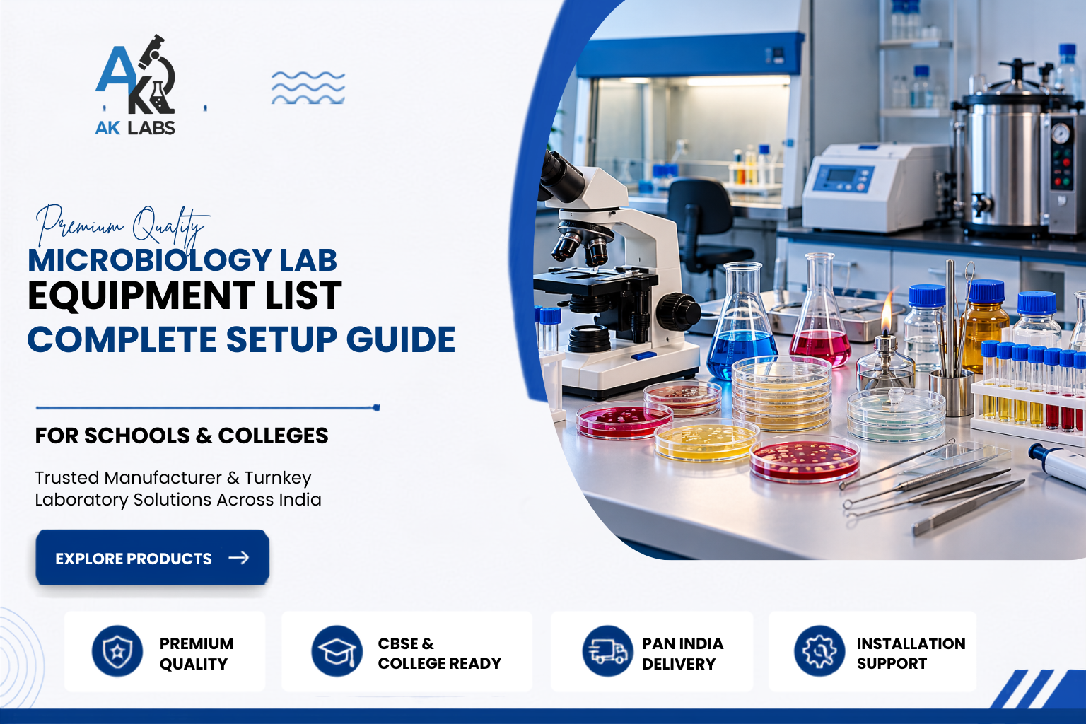 Microbiology Lab Equipment List: Complete Setup Guide for Schools, Colleges & Laboratories