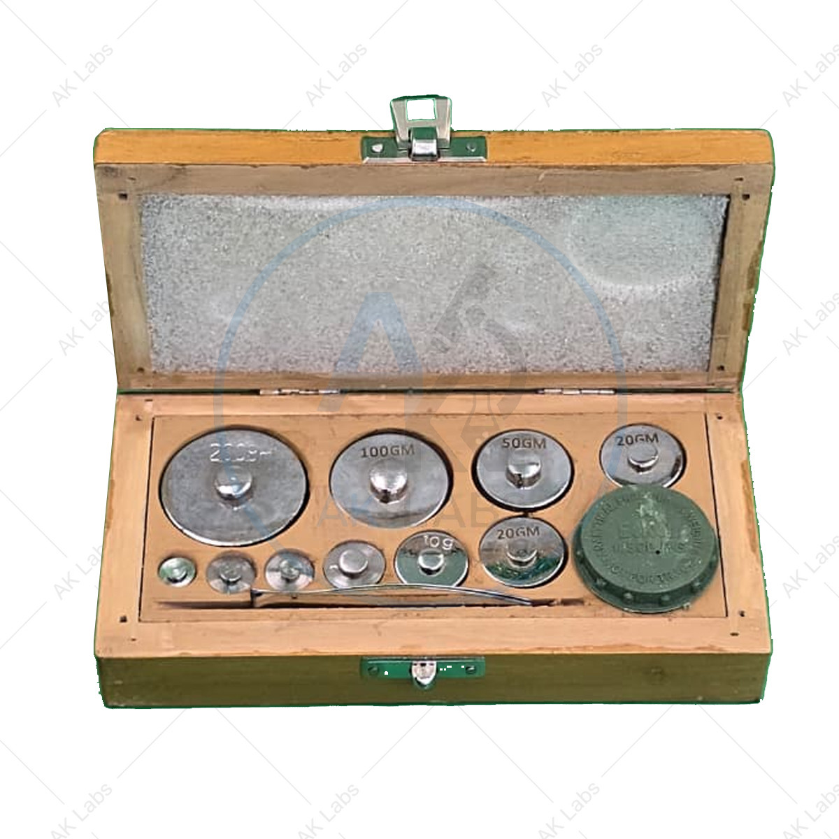 Weight Box (Physical) Brass C.P. (1 g to 200 g)