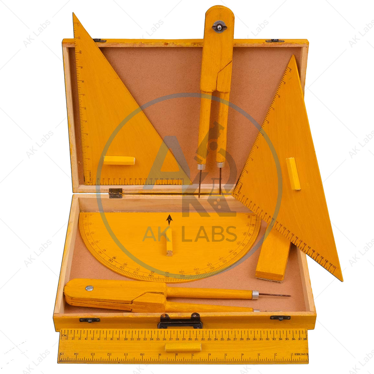 Geometrical Instruments Box (Wooden)